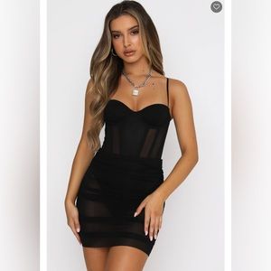 White Fox 
Model Behaviour Mini Dress Black